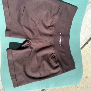 YoungLA Dark Brown Athletic Shorts